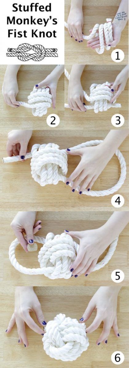 Forma de hacer nudo para lámparas de cuerda