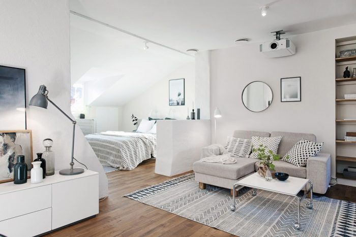 Decorar un apartamento pequeños usando tonos claros