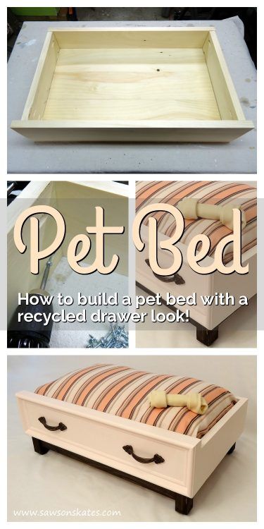 Reciclar cajón para hacer una cama de perro