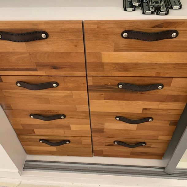 Manijas De Cuero Para Muebles Y Cajones